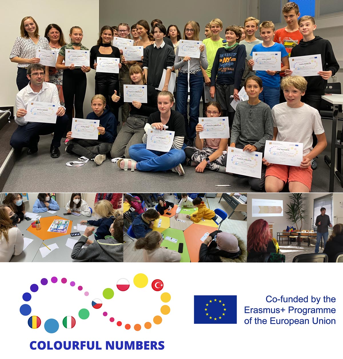 Popularizace matematiky díky projektu Erasmus+ Gymnázia a JŠ ve Zlíně Colourful numbers