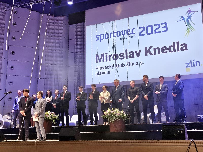 Nejúspěšnější sportovec města Zlína za rok 2023 je student našeho gymnázia Miroslav Knedla